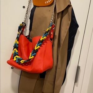 Loewe Red
V Bucket Bag Leather Handbag.